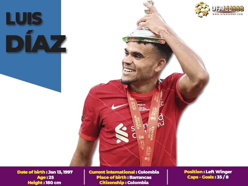 ค่าตัวนักฟุตบอลที่แพงที่สุด Luis Diaz